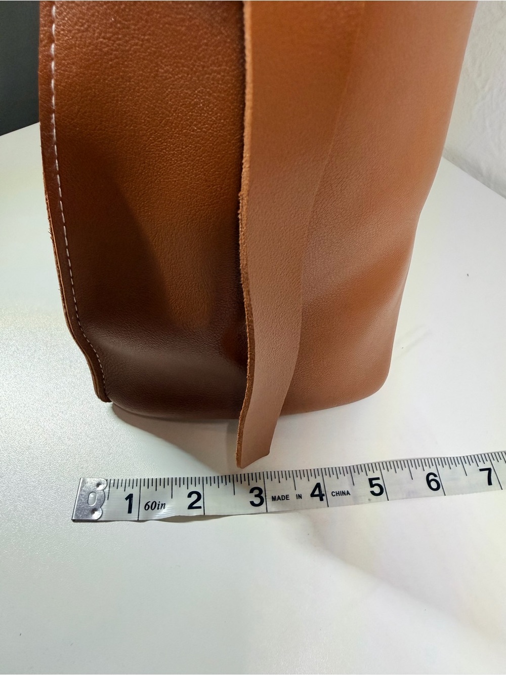 Talbots Neutral Woven Tote with Tan Trim - Picture 4 of 9